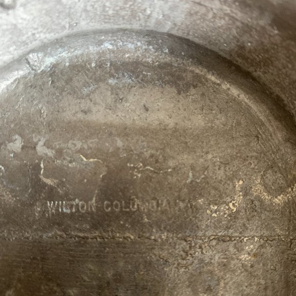 Vintage Wilton Pewter RWP Child's Alphabet & Numbers ABC-123 9" Bowl Plate - Picture 5 of 7